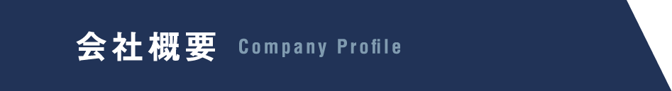 会社概要 Comapany Profile
